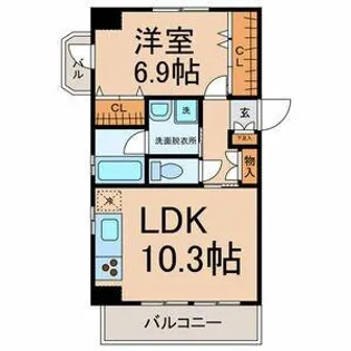 グランド・ノーザンクロス【4階】の間取り