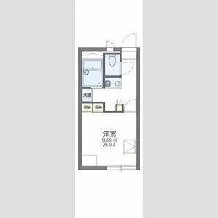レオパレス高倉【1階】の間取り