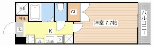 ミラージュ大津京【602号室】の間取り