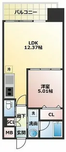 プレジオ三国EURO【8階】の間取り