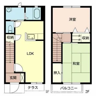 三木市芝町(JAメゾンしばまち B)【111号室】の間取り