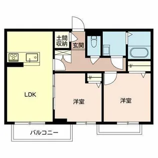 三木市平田(シャーメゾン アルフラット)【202号室】の間取り