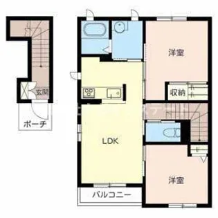 三木市大村(レジデンス永尾A)【2階】の間取り