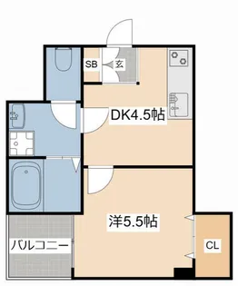 坂元町OMORIビル【602号室】の間取り