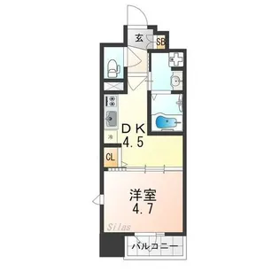 プラシード京都【6階】の間取り