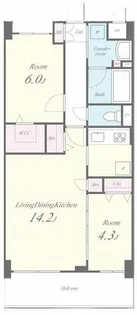 Raffine京都上鳥羽【1階】の間取り