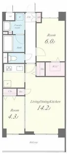 Raffine京都上鳥羽【1階】の間取り
