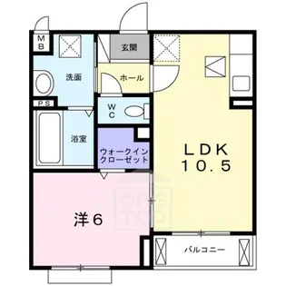 ヴィアソーレ摂津【1階】の間取り