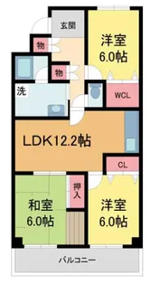 グレース甲陽園【3階】の間取り