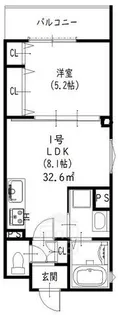 ラモーナ一津屋1【3階】の間取り