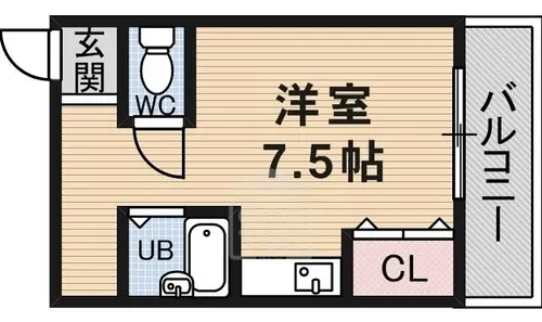 アンフィニィ橋の内2【4階】の間取り