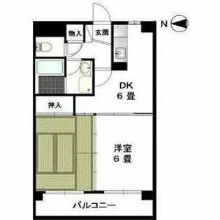 ハイツ山崎【4階】の間取り