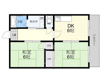 ウェリッジマンション【4階】の間取り