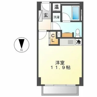 ミュプレ矢場町【13階】の間取り