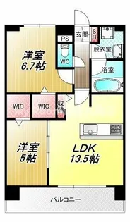 ディエスベアティ久宝寺口【8階】の間取り