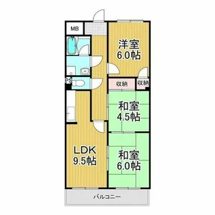 オリエントレジデンス新庄【1階】の間取り