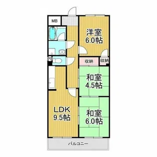 オリエントレジデンス新庄【1階】の間取り