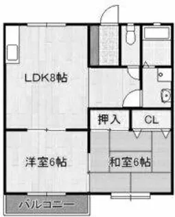 ハイツさや【2階】の間取り