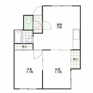 光栄荘【2階】の間取り