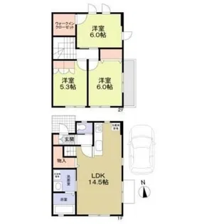 Bonheur【1階】の間取り