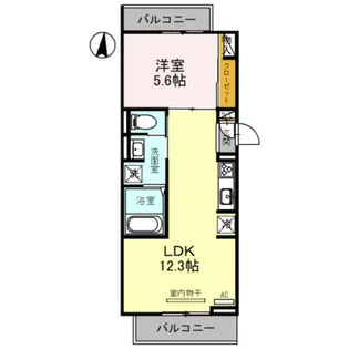 COLORATO狭山【1階】の間取り