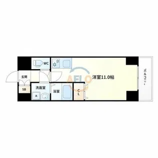 グランブルジュ【4階】の間取り