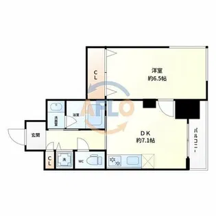 ORSUS新大阪【10階】の間取り