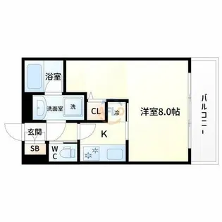 GROOVE西三国【4階】の間取り