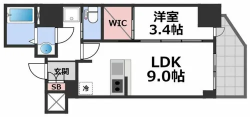セレニテ本町リアン【3階】の間取り