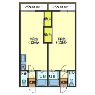 ビバリアⅠ【301号室】の間取り