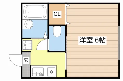メイプルハウス【101号室】の間取り