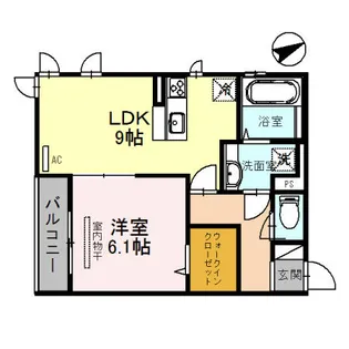 アークステージ【306号室】の間取り