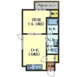 カトレアハウス【203号室】の間取り