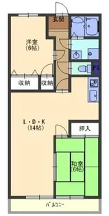 ブランドール薩摩A棟【3階】の間取り