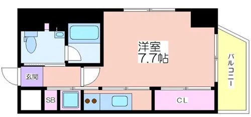 アクエルド新町【10階】の間取り