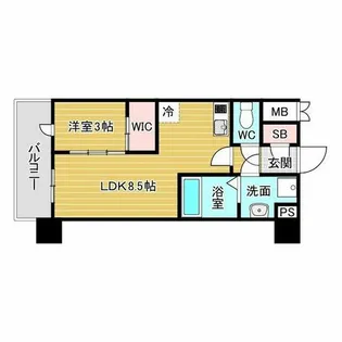 アドバンス江坂東デパール【5階】の間取り