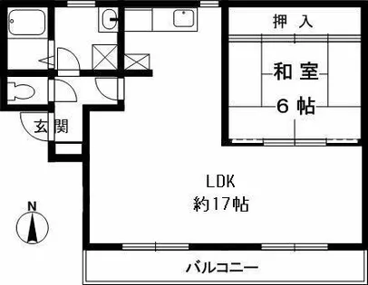 コート川西【2階】の間取り