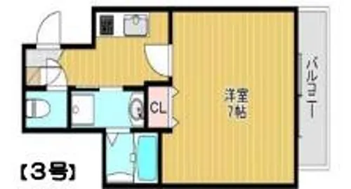 PARK HILLS今里NOA【6階】の間取り