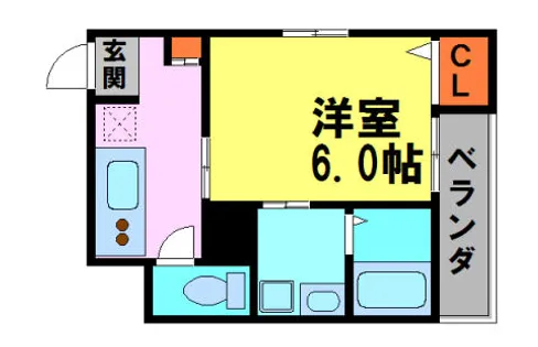 メゾンティエム【103号室】の間取り