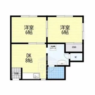 摂津第5マンション【4階】の間取り