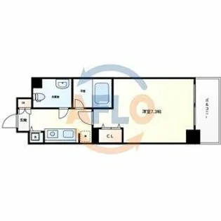 アヴァンセクール京橋南【4階】の間取り