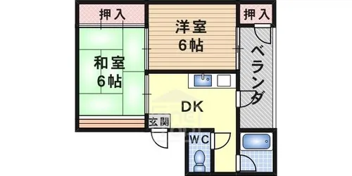 上田マンション【2階】の間取り