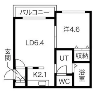 CENTNIA医大前【4階】の間取り