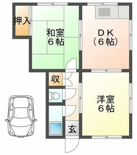 井上ハイツ【1階】の間取り