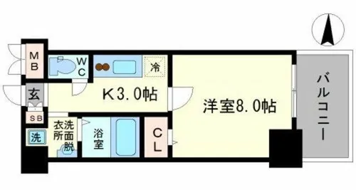 ヴィラ・リヴィエール【9階】の間取り