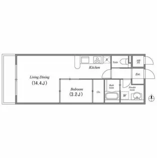 Gramercy Shirakawa Koen【9階】の間取り