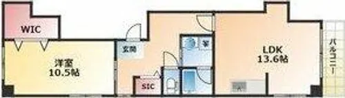 LOE高畑【4階】の間取り