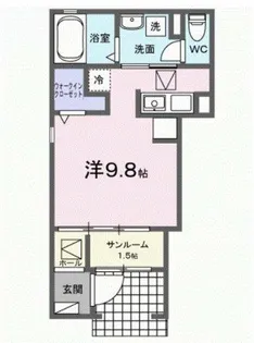 FREUDE【101号室】の間取り