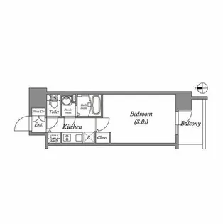 エスリード栄イーストスクエア【10階】の間取り