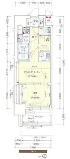 1LDKの間取り画像